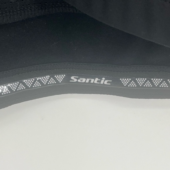 Santic Black Red Trim Full Zip Biking Cycling Jacket - Picture 4 of 14